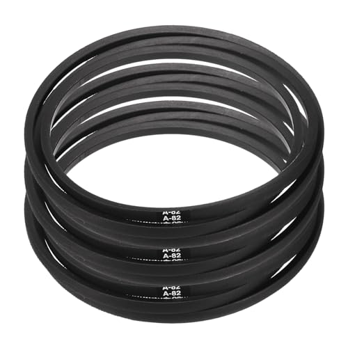 Image of uxcell 3pcs A82 or 4L840 Classic Wrapped Rubber V-Belt, 82 inch(2083mm) Inside Circumference, A Profile V Belt