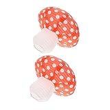 QUMIIRITY 2個 携帯提灯 キノコ型提灯 ハンギングペーパーマッシュルーム かわいいキノコの装飾 きのこ 提灯紙 パラ paper lantern ぶら下げキノコランタン ちょうちん飾り 論文