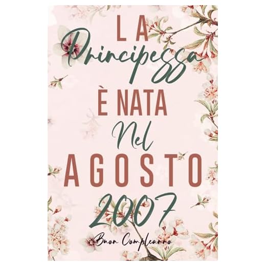 La Principessa È Nata Nel Agosto 2007: Idea regalo originale per il 16 compleanno per figlia, sorella, cugina, nipote