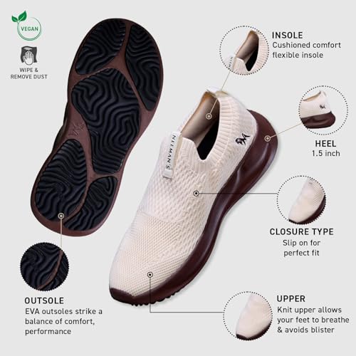 Image of Neeman's Knit Trainers for Men | Breathable & Stretchy Gym Shoes with Cushioned Sole | Supportive, Lightweight & Built for Every Workout