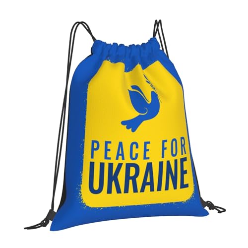 Pray For Ukraine Drawstring Backpack Gym Bag Waterproof Draw String Cinch Bags for Sports Yoga Swimming Travel Beach2