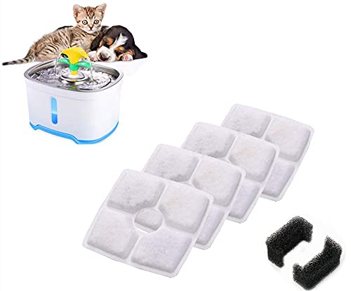 Filtros de repuesto para fuente de agua para gatos 6 piezas