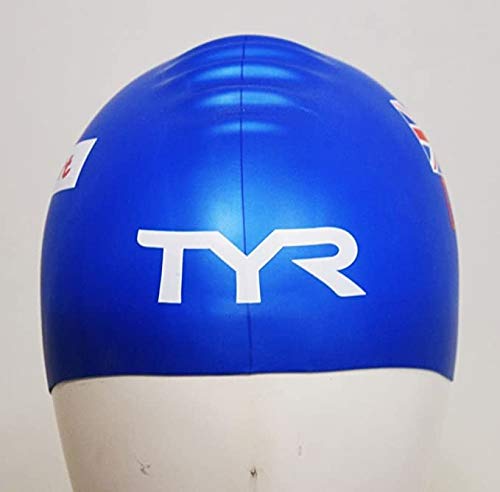 TYR Unisex's Wrinkle Free Silicone Swim Cap British Federation-Limited Edition, Navy, Unique