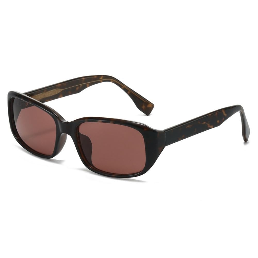 Gafas de sol de moda Polygon Rectangle UV400 con lentes degradadas verdes, talla M