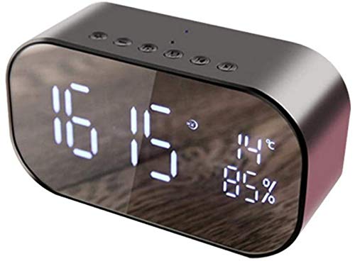 Wecker LED Wecker Retro LED Uhr Wecker Nacht Digitaluhren Nacht Digital Radio Wecker Smart Wecker Kinderuhr schwarz