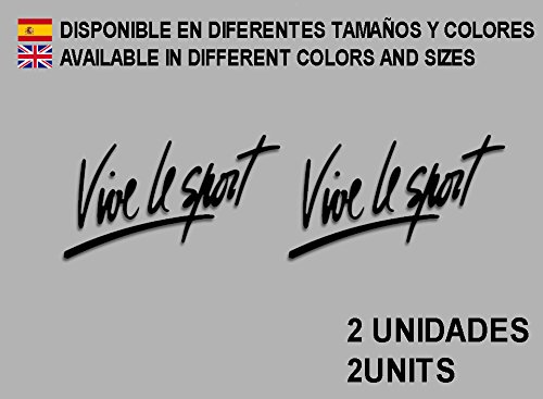 Ecoshirt Adesivi Vive le Sport F73 Vinile Adesivi
