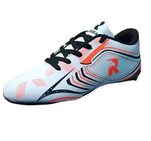 Men R-504 Football Stud, Lightweight Insole/Comfort and Grip Football Shoes for Men (REDBLACK, 3)-image-8