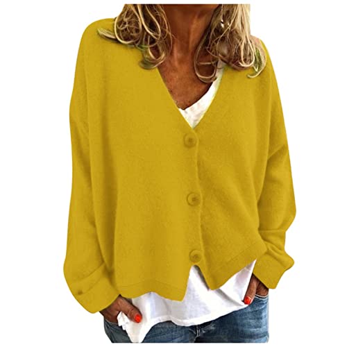 Damen Strickjacke - Cardigan Strickjacken Für Kurz Bolero Jacke Vorne...