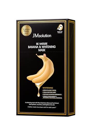 【JMsolution公式】ミラクルクオリティー!ミラクルプライス!ブラックラベルマスクパック【Be Nature】バナナ【10枚】全15種類