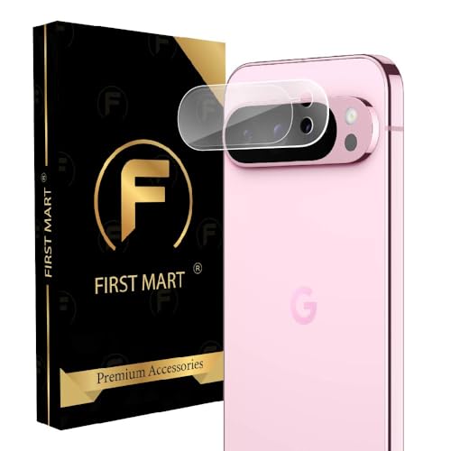 Image of FIRST MART Camera Lens Protector for Google Pixel 9 Pro XL | 9H Tempered Glass, HD Clear, Scratch Resistant, Anti-Fingerprint, Case-Friendly | Crystal Clear, Pack of 1