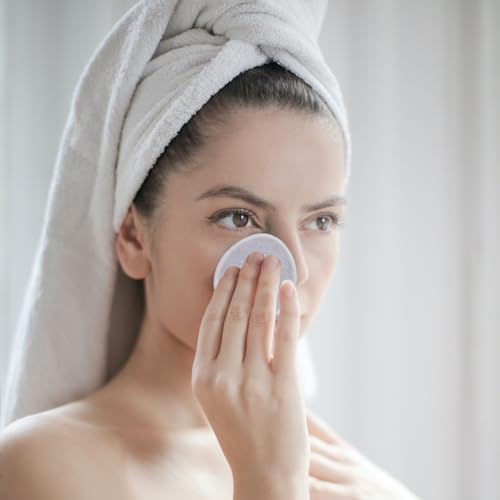 10 piezas algodones desmaquillantes,Discos Desmaquillantes Reutilizables,Algodones Desmaquillantes Lavables en Bio Bambú,para Todo Tipo de Piel(gris) - imagen 4