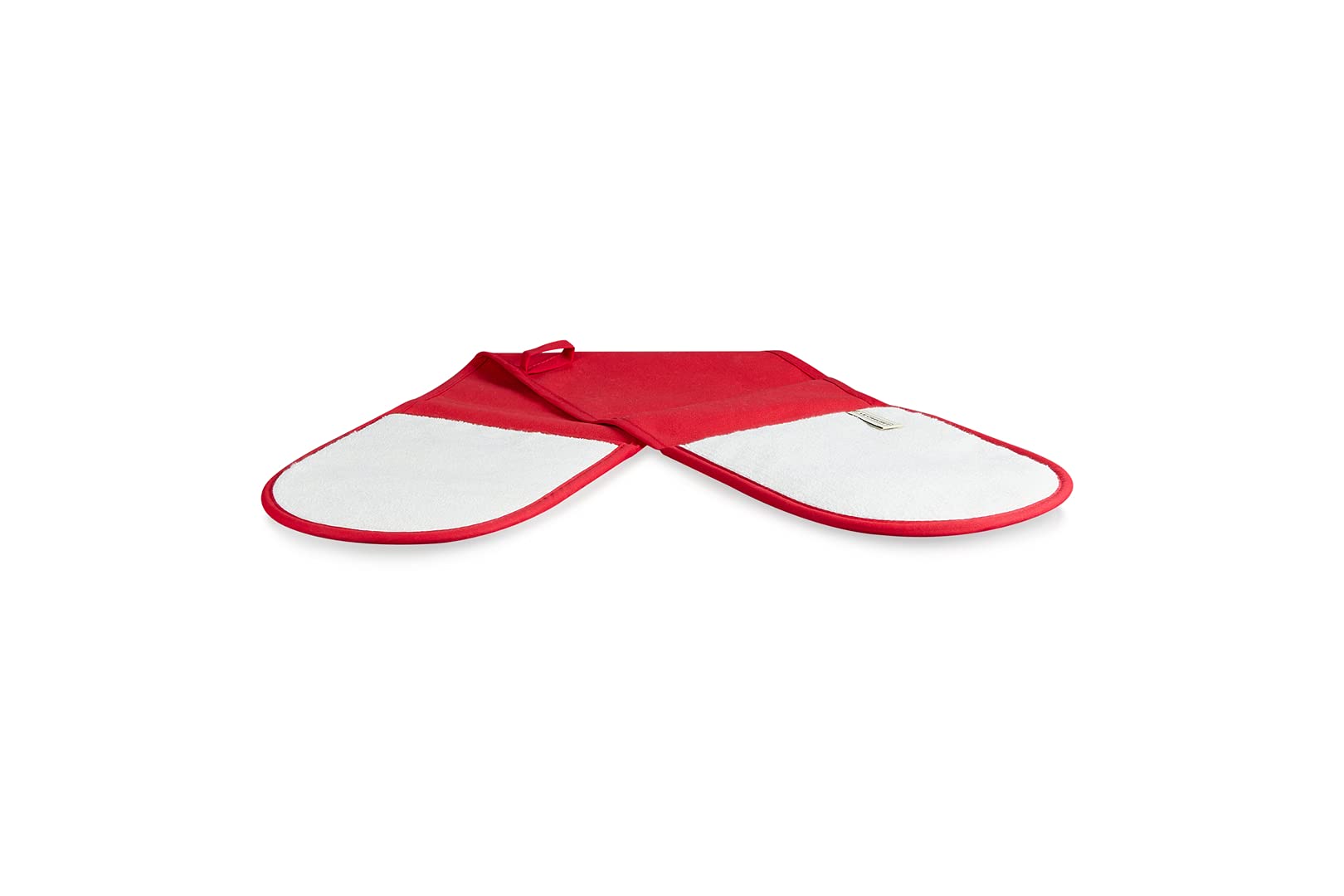 Le Creuset Doppel-Handschuh mit Schlaufe, Einheitsgröße, Kirschrot, Baumwoll-Canvas, 95001000600000 (Packung mit 3)