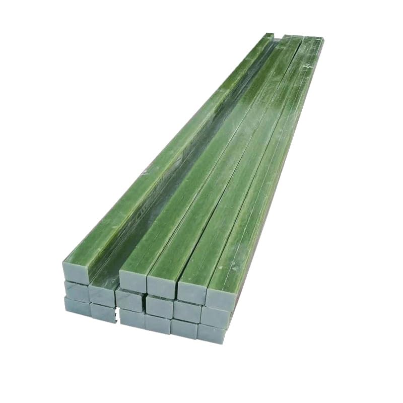 Barra de varilla de resina FR4 cuadrada de 30 cm - Varilla aislante de fibra de vidrio verde agua (1 pieza)(20x30mm)