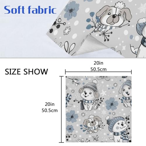 Servilletas de tela multicolor 20x20 in pack x6 miniatura 6