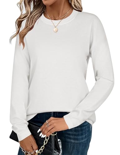 Image of Zeagoo Sweaters for Women Fall Outfits Trendy 2025 Long Sleeve Shirts Bussiness Casual Knit Pullover Sweater Tops