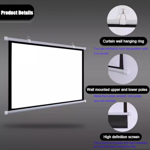Pantalla de proyección manual 72 pulgadas 4:3 miniatura 5
