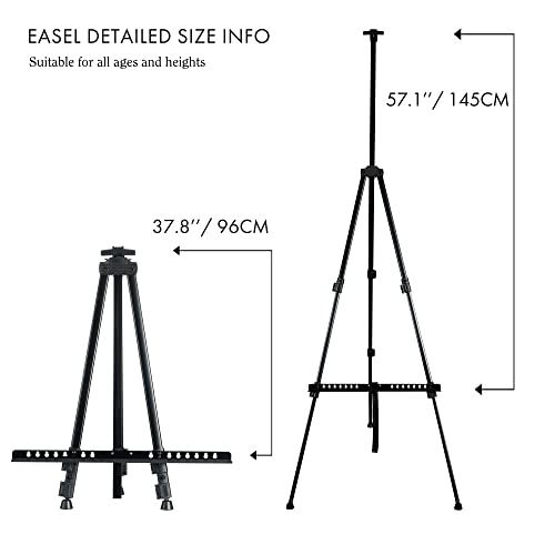 Artify 73 Inches Double Tier Easel Stand, Adjustable Height From 22-73”, 3 In 1, For Painting And Display, For Adult, Child With A Carrying Bag #TOP2