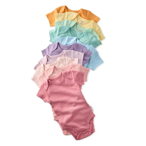 Image of Butterblu unisex-baby Avery 10-pack Short Sleeve Bodysuits​ 100% Organic Cotton for Baby Boys​ & Girls