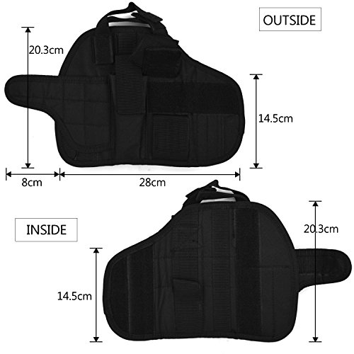 Tactical Holster/Leg Holster/Drop Leg Bag/Gun Holster, Military Adjustable Right Leg Handgun Holster Pouch Airsoft Gun Holder Pistol Pack/Pouch/Case Bag For Hunting,Gun Training (Black) #TOP5