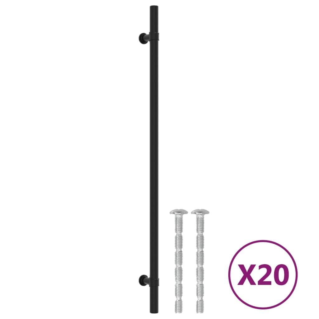 Maniglie per Mobili 20 pz Nere 320 mm in Acciaio Inox,Maniglie Moderne,Maniglie Cassetti,Maniglie per Mobili -3203697