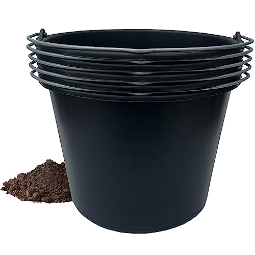 5 Baueimer Maurerkübel 20L Kunststoff Mörteleimer