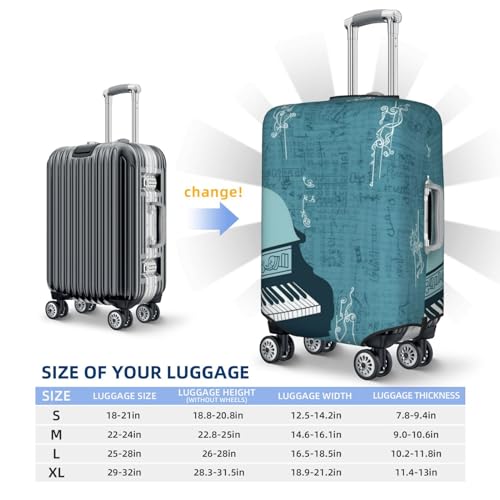 Housse élastique pour grand bagage de taille L assurant une protection lavable