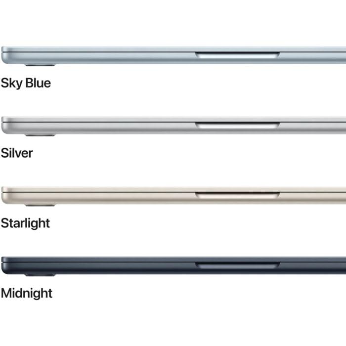 Apple 13" MacBook Air Laptop, M5 Chip mit 10‑Core CPU und 10‑Core GPU: Entwickelt für KI, 13,6" Liquid Retina Display, 16 GB, 1 TB SSD, Touch ID, WLAN 7; Mitternacht, QWERTY Tastatur