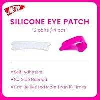 PERMANIA Under Eye Patch Silicone 4 Pcs for Korean Lash Lift & Lash Extensions Remover, Reusable and Soft Makeup Beauty Tool (Rose+Transparent) — image 3