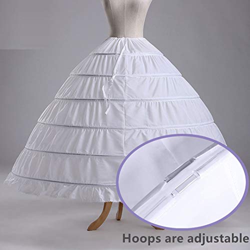 6-Hoops Hoop Skirt Crinoline Petticoat for Wedding Dress Crinoline Underskirt Ball Gown Petticoat for Women2