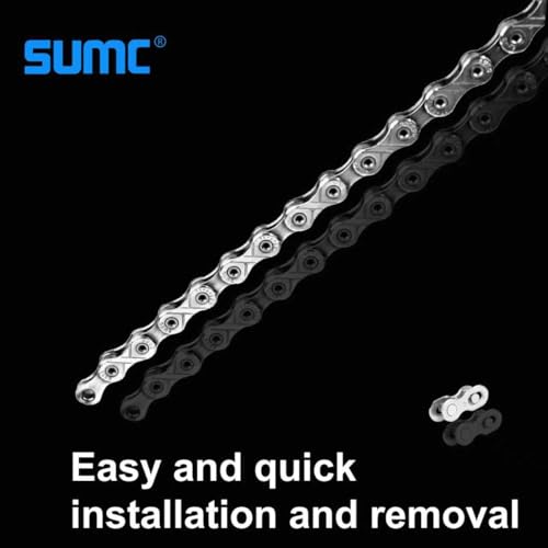 image for CUEQQY Bike Chain, High Tensile Strength Bicycle Chain for Road/MTB Bi