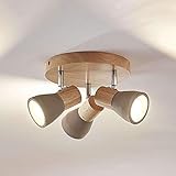 Austauschbar: Sie können die Leuchtmittel in diesem Deckenspot jederzeit austauschen. Dieser Strahler im angesagten Skandi Stil wird Ihnen mit modernen 3x 4,5 LED Leuchtmittel geliefert (insgesamt 1.410 Lumen). Behagliches, warmweißes Licht (3.000K) machts extra gemütlich.
