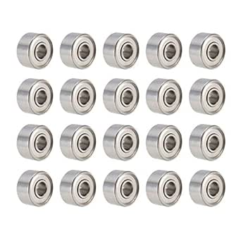 uxcell 693ZZ Deep Groove Ball Bearing 3x8x4mm Double Shielded Chrome ...