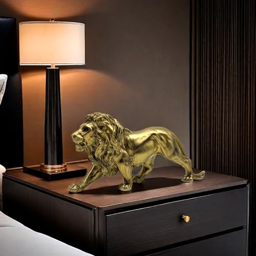 Estatua Figura León Resina Decoración Hogar Oficina miniatura 4