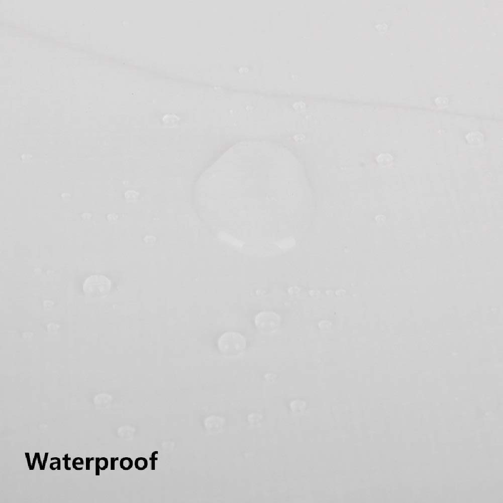 Groß Heavy Duty Persenning Pe Heavy Duty Tarp Überdachung-Zelt, Im Freien Garten-Freizeitmöbel Regenschutz, Weiß, 160 G/M² Tarpaulin Wasserdichter Heavy Duty,2Mx3M