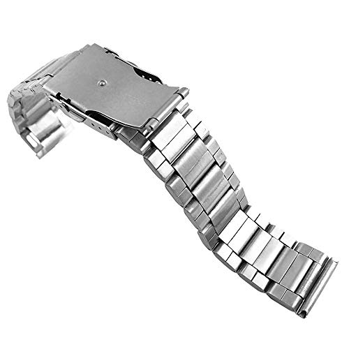 Bracelet de montre en acier inoxydable 24mm pour remplacer le cuir
