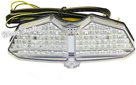 Luz trasera trasera con marca E-Marked DOT, luces LED integradas para Yamaha YZF R6 2003 2004 2005 / R6S XTZ 250X 2006-2009 lente transparente