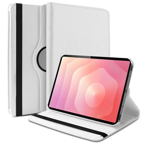 Image of TGK 360 Rotatable Flip Cover for Samsung Galaxy Tab S11 Case 11 inch 2025, Galaxy Tab S10 Lite / S10 FE / S9 FE 10.9 inch / S9 11 Inch 2023 (White)