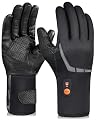 Heated Gloves for Men Women, Rechargeable Waterproof Heated Work Gloves with Arthritis Raynaud's Relief for Ski Hiking Driving