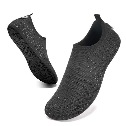 Image of WateLves Womens Barefoot Water Shoes Travel House Slippers for Indoor and Outdoor Aqua Socks for Beach Swim Surf Yoga Dancing Camping Must Haves