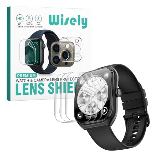 Image of Wisely |3pcs| Screen Guard Protector Compatible For Noise Icon Arc Smartwatch |2.01 inch| Bubble Free, HD Clear, Full Cover, Easy installation kit