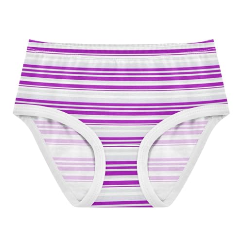 Purple White Stripe Toddler Girls's Underwear 2T 2300876
