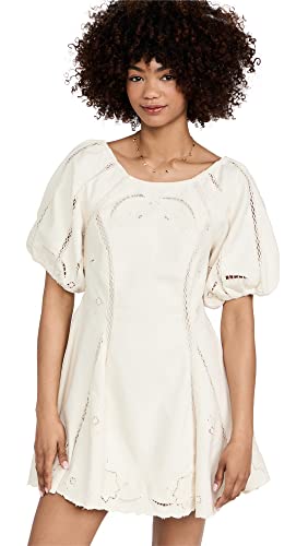 Free People Wanna Dance Mini Dress Ivory SM (Women's 4-6)