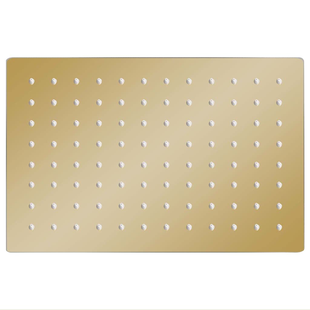 Głowica prysznicowa ze stali nierdzewnej 30 x 20 cm, prostokątna konstrukcja do luksusowej łazienki, wysokociśnieniowy przepływ wody, łatwa instalacja, nowoczesne ulepszenie