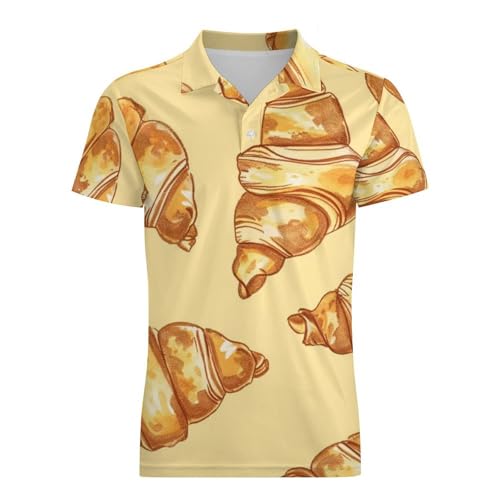 Boys' Classic Polo Shirts Short Sleeve Moisture-Wicking Golf & Tennis Shirts for Youth Teens Cute Croissant4