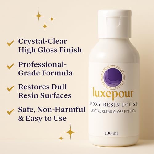 Image of Resin Polish Liquid for Epoxy Resin Art | Enhances Clarity Depth & Gloss Finish | Removes Dullness & Minor Scratches | Easy to Use | 100ml