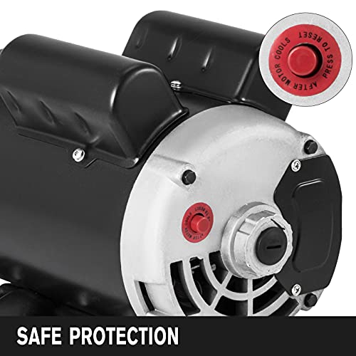 Vevor 5 Hp Electric Motor 3.1 Kw Rated Speed 3450 Rpm Single Phase Motor Ac 208-230V Air Compressor Motor Suit For Home And Small Shop Air Compressors #TOP5