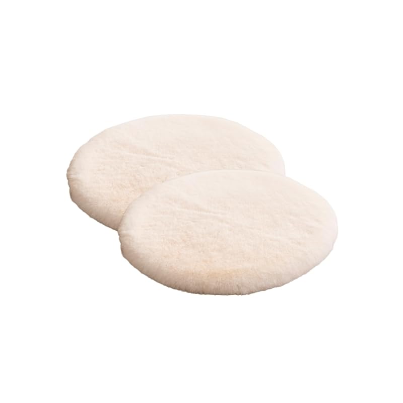 Almofada para Cama de Cães e Gatos em Pelúcia Sintética SHENGOCASE, 20" (50,8 cm), Cream, Pacote com 2