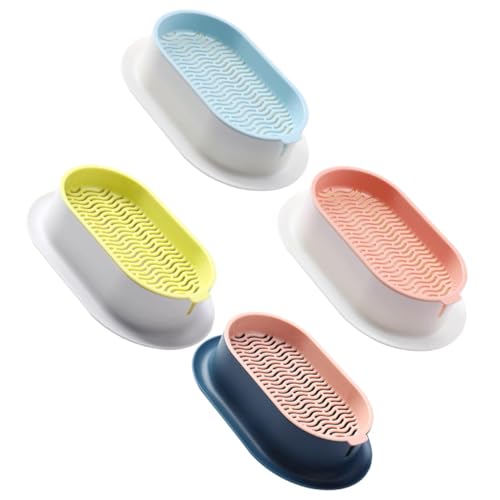 NUOBESTY Maceta Hidropónica para Hierba Gatera 4 Piezas sin Tierra Set de Macetas para Césped de Gato Colores - - - y - Práctica y Ligera para Cultivo Casa