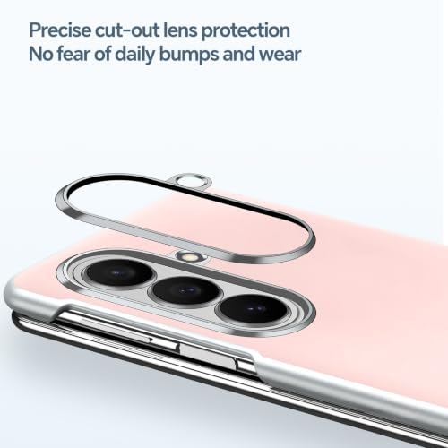 Coque Fold8 Ultra cuir blanc avec charnière et protection objectif intégrée