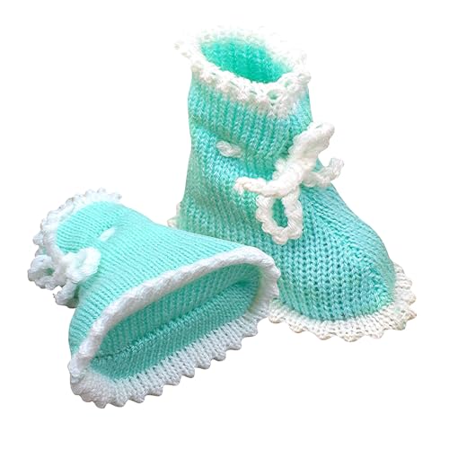 Image of Woolen Socks for NewBorn Baby Winter booties for Kids Woollen Socks for NewBorn (Multicolor,0 to 6 Month) Set of 4 Pairs